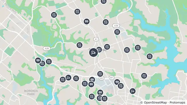 Map of Pacific Highway (Chatswood) and nearby items