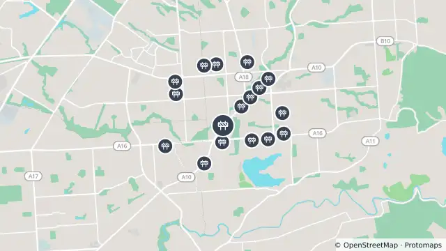 Map of Construction — North East Road, Valley View and nearby items