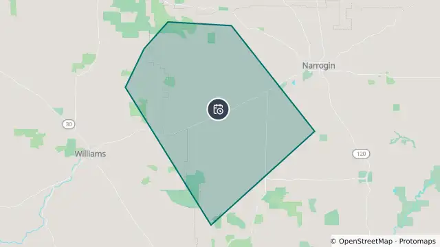 Map of Planned Power Outage — Dumberning, Minigin, Highbury, Williams and nearby items