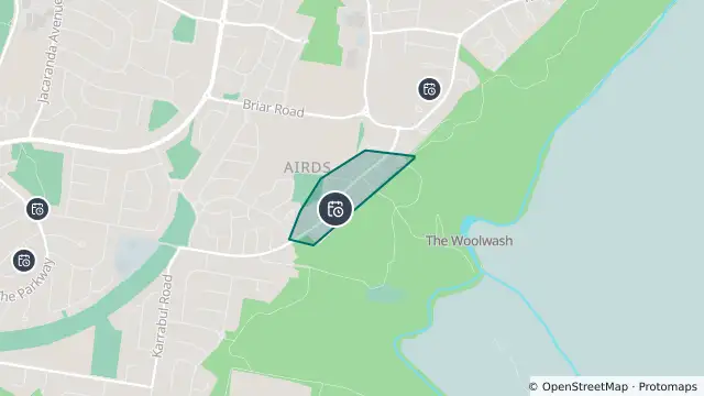 Map of Planned Power Outage — Airds and nearby items