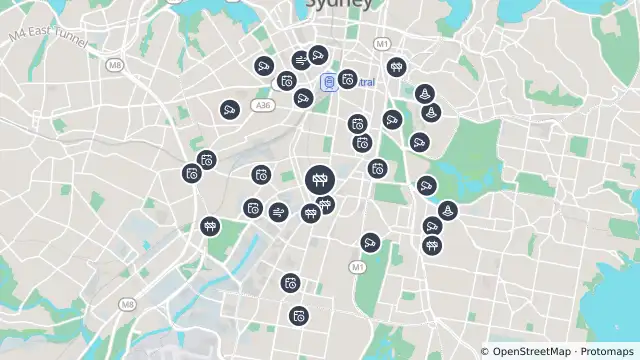 Map of Scheduled Roadwork Utilities — Mcevoy Street, Waterloo and nearby items