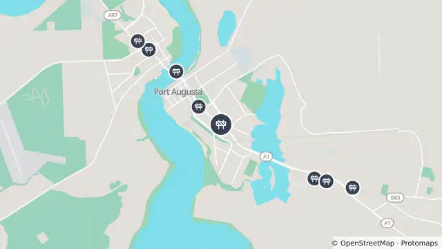 Map of Asphalt Works — Victoria Parade, Port Augusta and nearby items