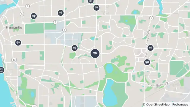 Map of South St And North Lake Rd, Kardinya - Maintenance 7am-5pm and nearby items