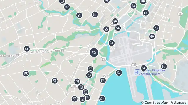 Map of Marsh Street (Arncliffe) and nearby items