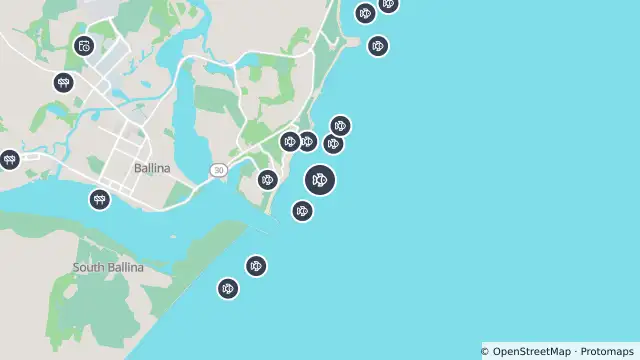 Map of Smart Drumline Location — Lighthouse Beach and nearby items