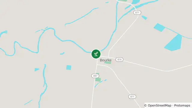 Map of Algal Status Green — Darling River At North Bourke Bridge (Boat Ramp) and nearby items