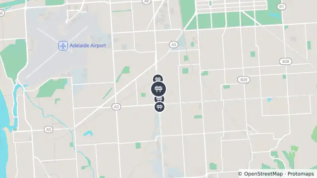 Map of Torrens To Darlington - Civil Works — South Road, Black Forest and nearby items
