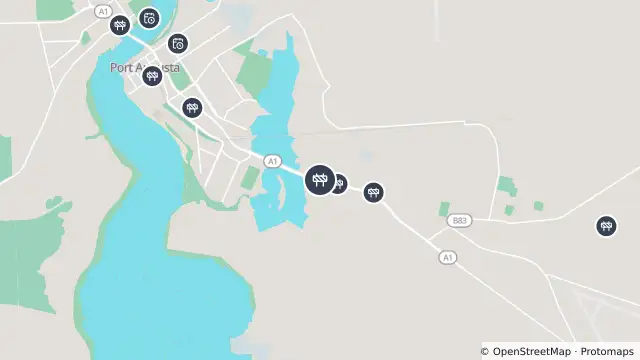 Map of Asphalt Works — Augusta Highway, Port Augusta and nearby items