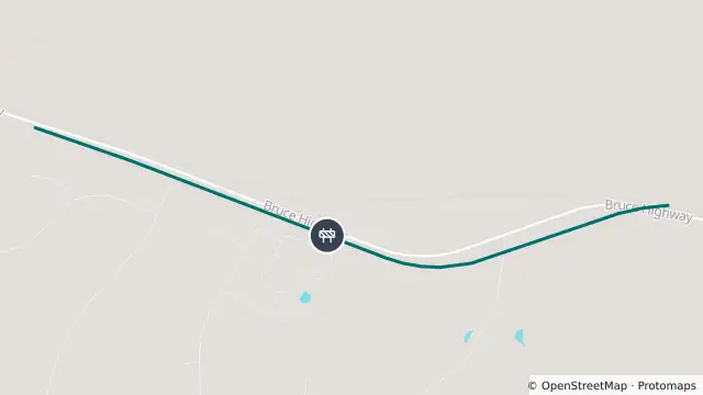 Map of Roadworks — Bruce Highway — Alligator Creek and nearby items