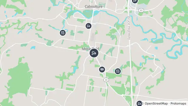Map of Morayfield - Morayfield Road & Walkers Road - North and nearby items