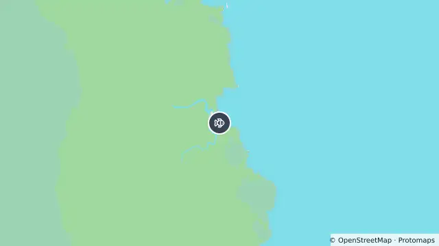 Map of Drone Surveillance Location — Saltwater Creek Beach and nearby items
