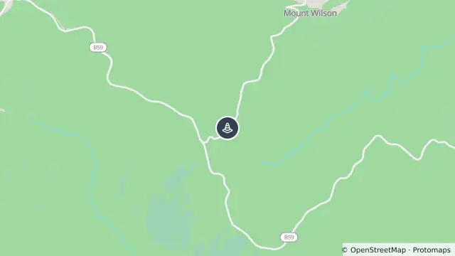 Map of Changed Traffic Conditions — Mount Wilson Road, Mount Wilson and nearby items