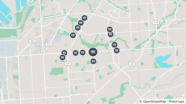 Map of Vms Trailer — Grand Junction Road, Northfield and nearby items