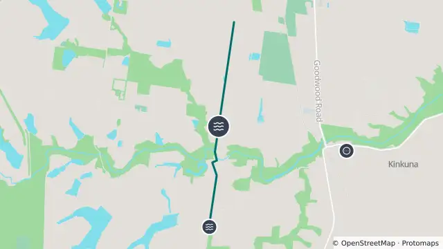 Map of Flooding — Gordons Road — Alloway / Elliott and nearby items