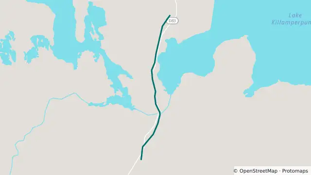 Map of Birdsville Track - Cooper Creek Causeway — Closed and nearby items