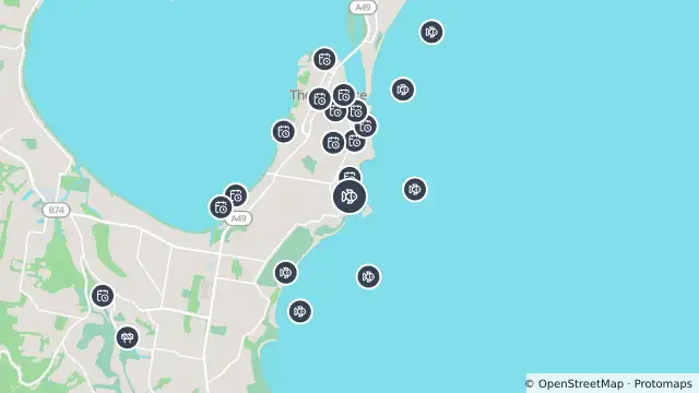 Map of Drone Surveillance Location — Little Bay Beach and nearby items
