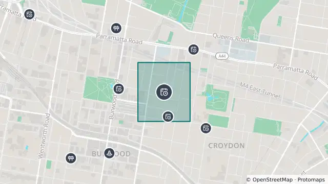 Map of Planned Power Outage — Burwood and nearby items