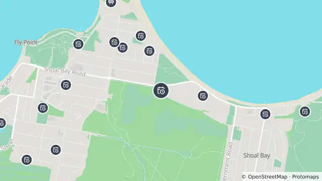 Map of Planned Power Outage — Shoal Bay and nearby items