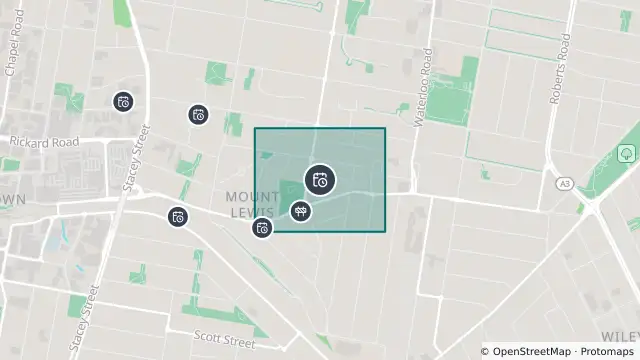 Map of Planned Power Outage — Greenacre, Mount Lewis, Punchbowl and nearby items