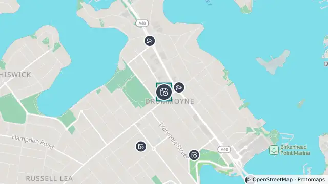 Map of Planned Power Outage — Drummoyne and nearby items
