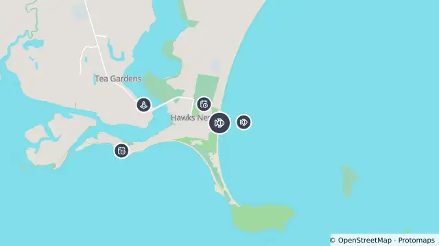 Map of Drone Surveillance Location — Jimmys Beach and nearby items