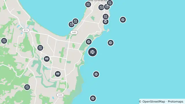 Map of Smart Drumline Location — Shelly and nearby items
