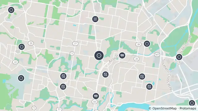 Map of Kedron - Gympie Road & Leckie Road - South and nearby items