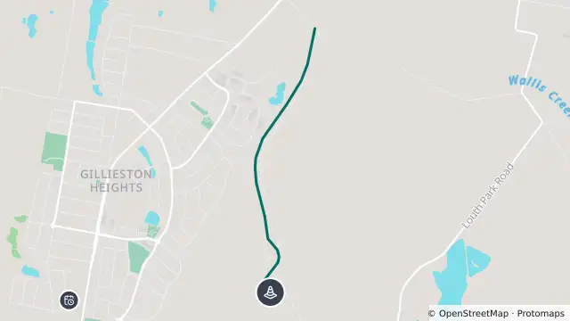 Map of Changed Traffic Conditions — Dagworth Road, Louth Park and nearby items