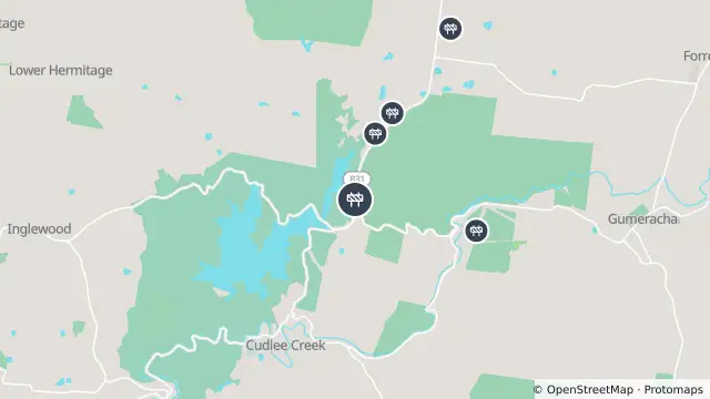 Map of Bore Hole Testing — South Para Road, Chain Of Ponds and nearby items