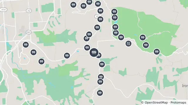 Map of Mowing — Main Road, Blackwood and nearby items