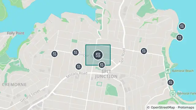 Map of Planned Power Outage — Mosman and nearby items