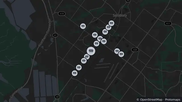 Map of Mowing — Salisbury Highway, Parafield Gardens and nearby items