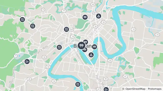 Map of Roadworks — Turbot Street — Brisbane City and nearby items