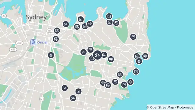Map of Syd Einfeld Drive (Bondi Junction) and nearby items