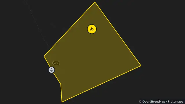 Map of Bushfire — Stuart Highway, Tablelands and nearby items