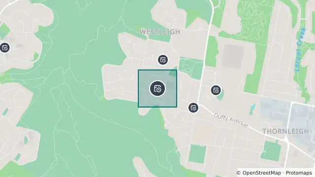 Map of Planned Power Outage — Westleigh and nearby items
