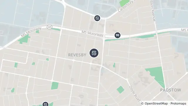 Map of Planned Power Outage — Revesby and nearby items