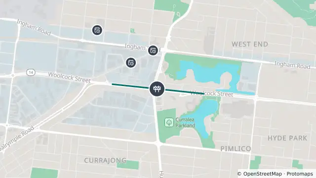 Map of Roadworks — North Townsville Road — Currajong / West End and nearby items
