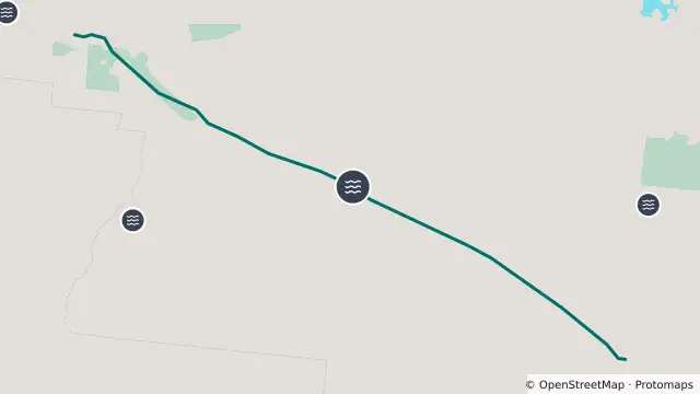 Map of Flooding — Muttaburra Aramac Road — Cornish Creek and nearby items
