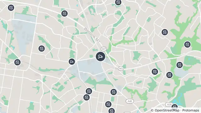 Map of Old Windsor Road (Winston Hills) and nearby items