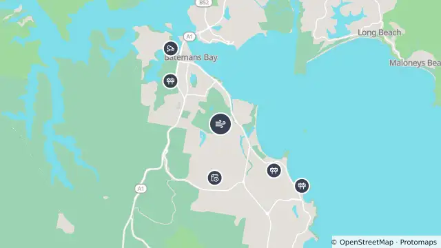 Map of Air Quality — Batemans Bay and nearby items