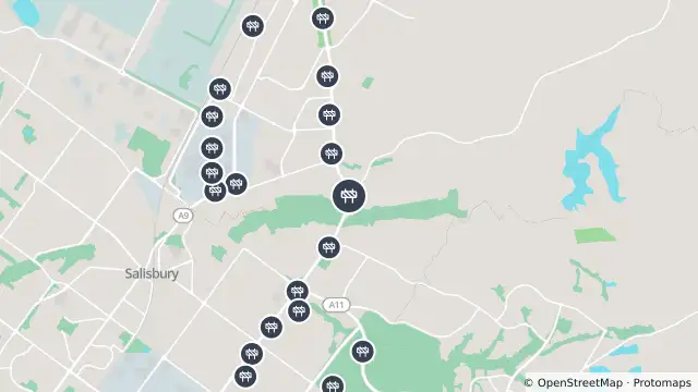 Map of Stobie Pole Works — Main North Road, Elizabeth Vale and nearby items
