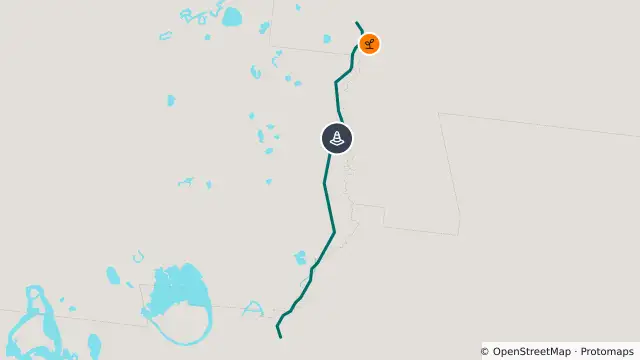 Map of Open To  4wd Only — Old Pooncarie Road, Coona Point To Bindara and nearby items