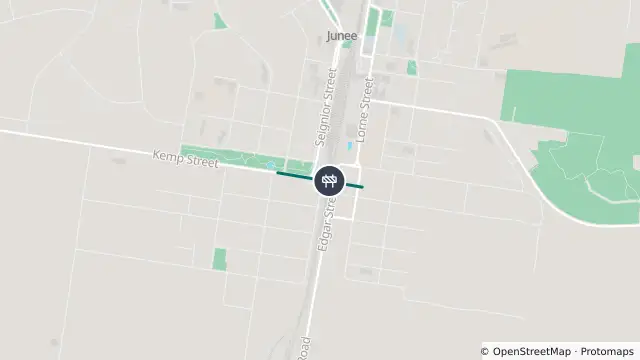Map of Scheduled Roadwork Bridge Work — Kemp Street, Junee and nearby items