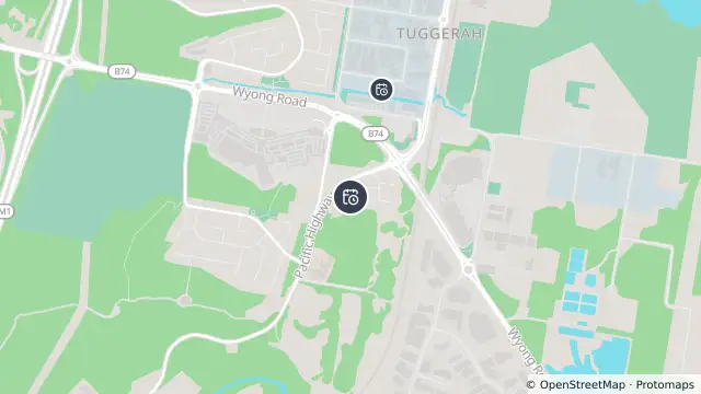 Map of Planned Power Outage — Tuggerah and nearby items