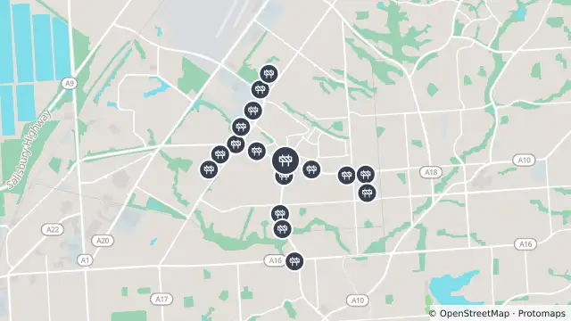 Map of Mowing — Montague Road, Ingle Farm and nearby items