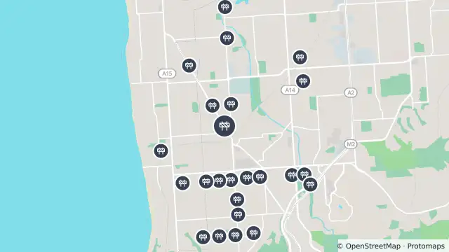 Map of Asphalt Works — Prunus Street, Warradale and nearby items