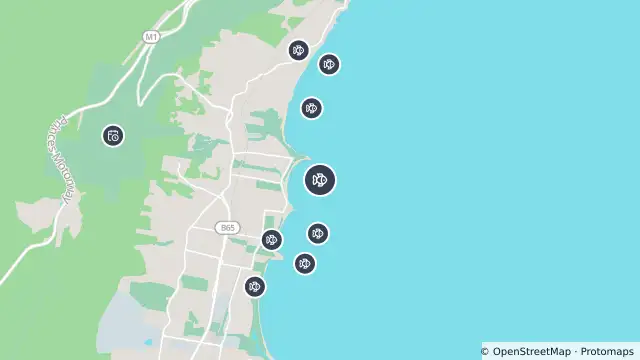 Map of Smart Drumline Location — Sandon Point and nearby items