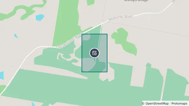 Map of Planned Power Outage — Bishops Bridge and nearby items