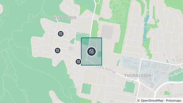 Map of Planned Power Outage — Westleigh and nearby items